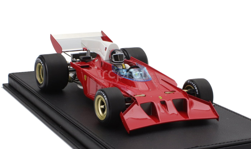 Gp-replicas Ferrari F1  312b3 Spazzaneve Test Version (with Pilot Figure) 1972 Jacky Ickx 1:18 Červená Bílá
