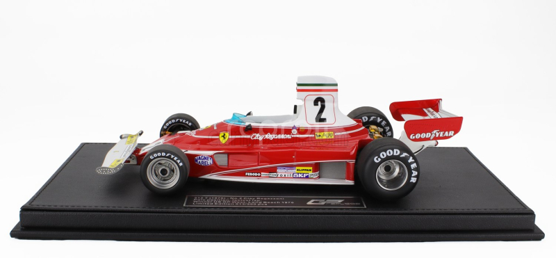 Gp-replicas Ferrari F1  312t N 2 Pole Position Fastest Lap And Winner Long Beach Usa Gp 1976 Clay Regazzoni 1:18 Red
