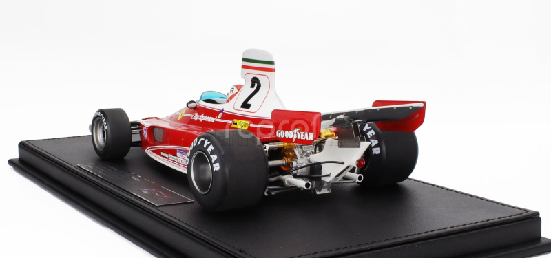 Gp-replicas Ferrari F1  312t N 2 Pole Position Fastest Lap And Winner Long Beach Usa Gp (with Pilot Figure) 1976 Clay Regazzoni 1:18 Red