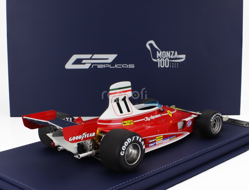 Gp-replicas Ferrari F1 312t Team Ferrari Sefac N 11 Winner Italy Monza Gp 1975 Clay Regazzoni 1:18 Červená Bílá