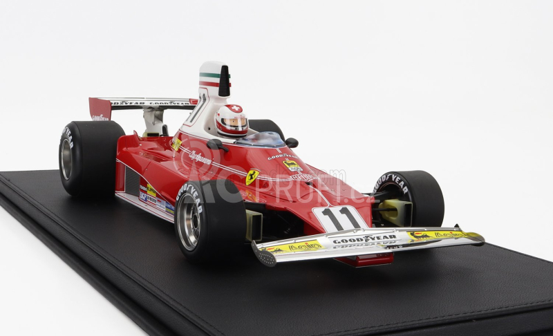 Gp-replicas Ferrari F1 312t Team Ferrari Sefac N 11 Winner Italy Monza Gp (with Pilot Figure) 1975 Clay Regazzoni 1:12 Červená Bílá