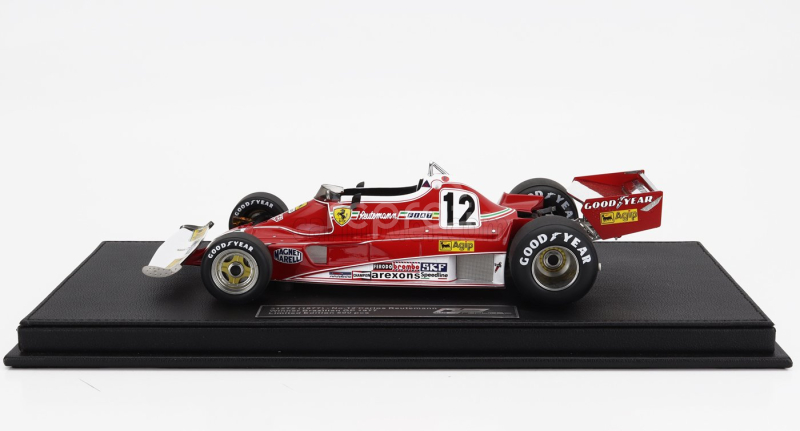 Gp-replicas Ferrari F1  312t2b Team Scuderia Ferrari Spa Sefac N 12 Winner Brazilian Gp 1977 Carlos Reutemann 1:18 Červená Bílá