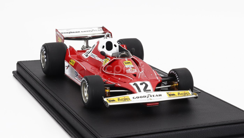 Gp-replicas Ferrari F1  312t2b Team Scuderia Ferrari Spa Sefac N 12 Winner Brazilian Gp 1977 Carlos Reutemann 1:18 Červená Bílá