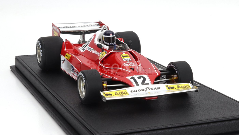 Gp-replicas Ferrari F1  312t2b Team Scuderia Ferrari Spa Sefac N 12 Winner Brazilian Gp (with Pilot Figure) 1977 Carlos Reutemann 1:18 Červená Bílá