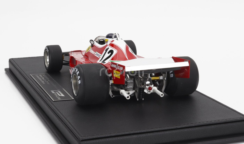 Gp-replicas Ferrari F1  312t2b Team Scuderia Ferrari Spa Sefac N 12 Winner Brazilian Gp (with Pilot Figure) 1977 Carlos Reutemann 1:18 Červená Bílá