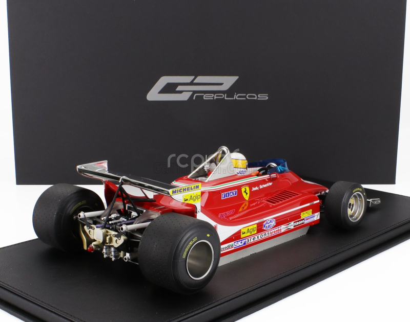 Gp-replicas Ferrari F1  312t4 N 11 World Champion Pole Position And Winner Monaco Gp (with Pilot Figure) 1979 Jody Scheckter 1:12 Red