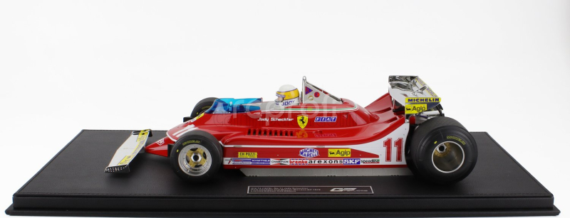 Gp-replicas Ferrari F1  312t4 N 11 World Champion Pole Position And Winner Monaco Gp (with Pilot Figure) 1979 Jody Scheckter 1:12 Red