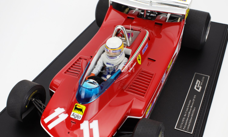 Gp-replicas Ferrari F1  312t4 N 11 World Champion Pole Position And Winner Monaco Gp (with Pilot Figure) 1979 Jody Scheckter 1:12 Red