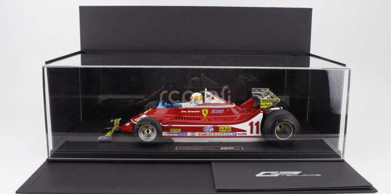 Gp-replicas Ferrari F1  312t4 N 11 World Champion Pole Position And Winner Monaco Gp (with Pilot Figure) 1979 Jody Scheckter 1:12 Red