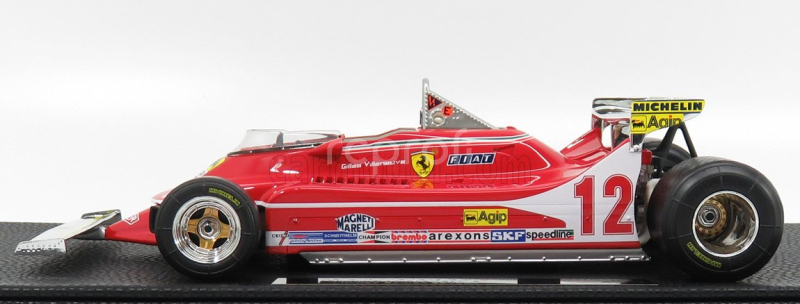 Gp-replicas Ferrari F1  312t4 N 12 Gp Montecarlo 1979 Gilles Villeneuve 1:18 Red