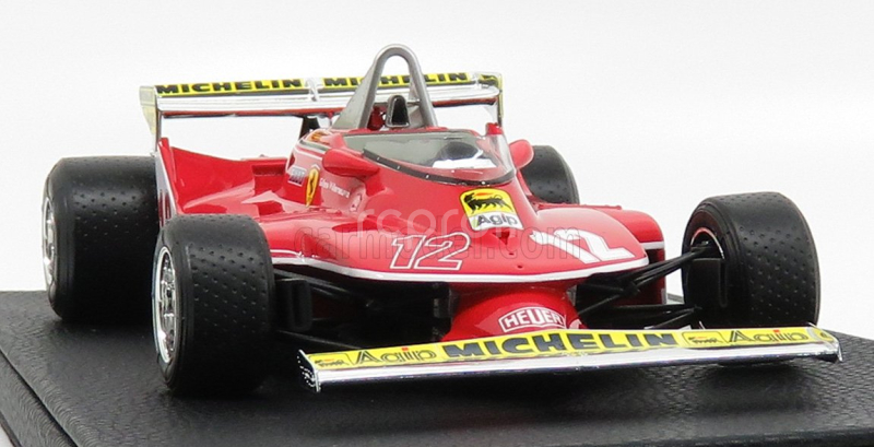Gp-replicas Ferrari F1  312t4 N 12 Gp Montecarlo 1979 Gilles Villeneuve 1:18 Red