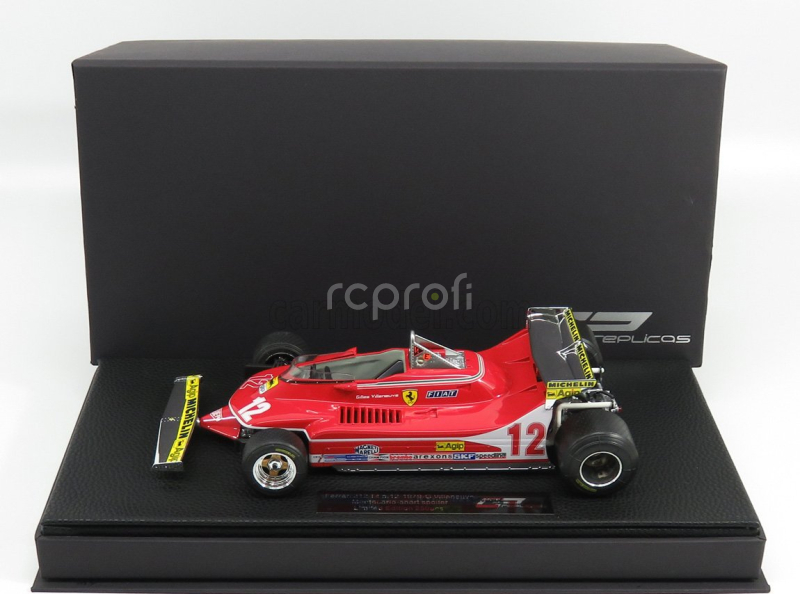 Gp-replicas Ferrari F1  312t4 N 12 Gp Montecarlo 1979 Gilles Villeneuve 1:18 Red