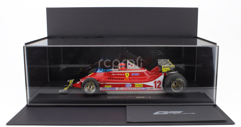 Gp-replicas Ferrari F1  312t4 N 12 Monaco Gp (with Pilot Figure) 1979 Gilles Villeneuve 1:12 Red