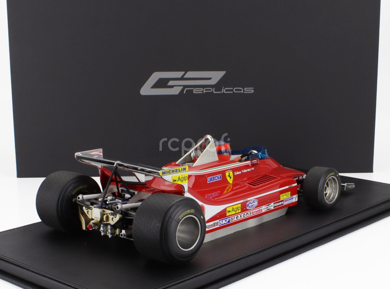 Gp-replicas Ferrari F1  312t4 N 12 Monaco Gp (with Pilot Figure) 1979 Gilles Villeneuve 1:12 Red