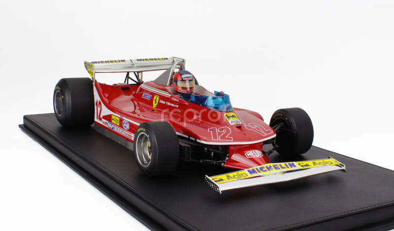 Gp-replicas Ferrari F1  312t4 N 12 Monaco Gp (with Pilot Figure) 1979 Gilles Villeneuve 1:12 Red