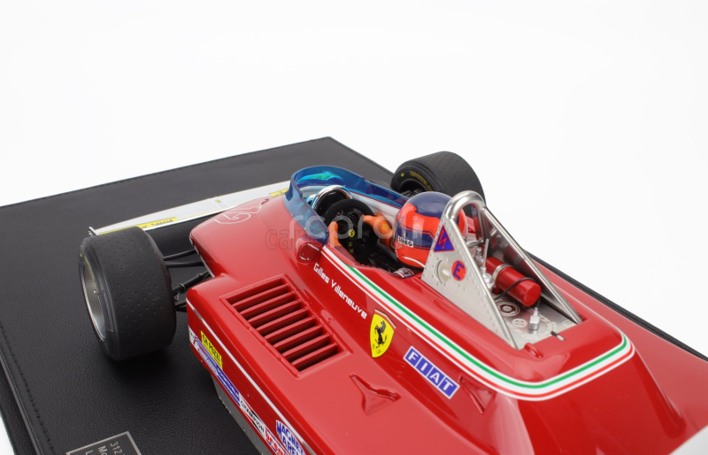 Gp-replicas Ferrari F1  312t4 N 12 Monaco Gp (with Pilot Figure) 1979 Gilles Villeneuve 1:12 Red