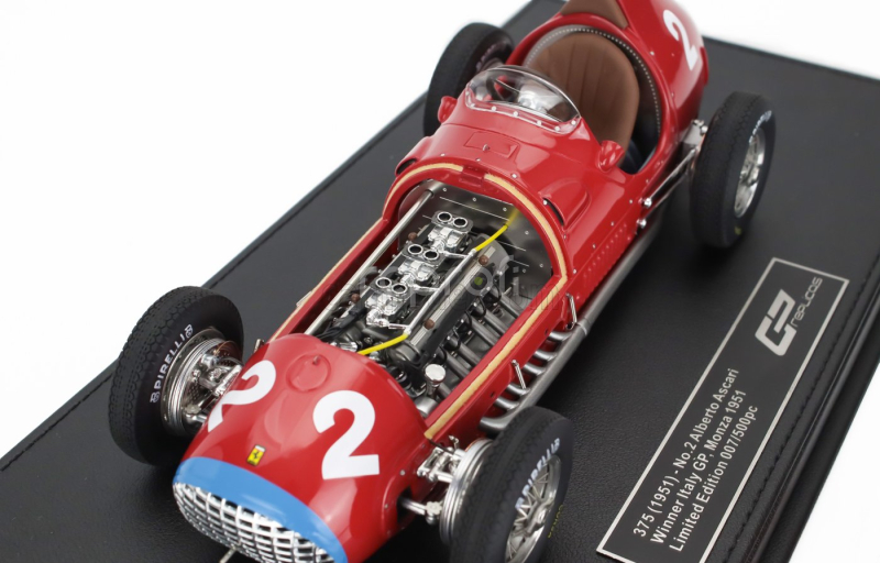 Gp-replicas Ferrari F1  375 N 2 Winner Italy Monza Gp 1951 Alberto Ascari 1:18 Red