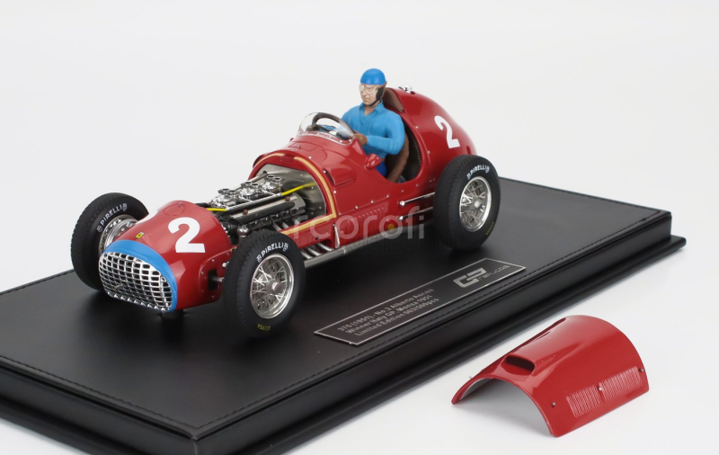 Gp-replicas Ferrari F1  375 N 2 Winner Italy Monza Gp (with Pilot Figure) 1951 Alberto Ascari 1:18 Red