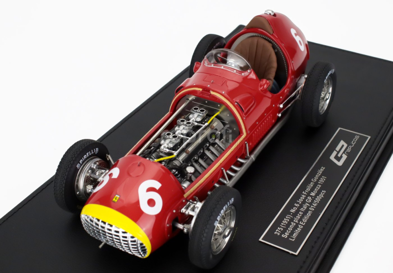 Gp-replicas Ferrari F1  375 N 6 2nd Italy Monza Gp 1951 Jose Frolian Gonzalez 1:18 Red