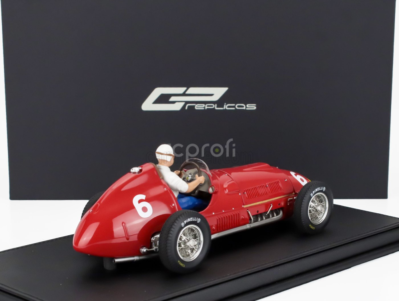 Gp-replicas Ferrari F1  375 N 6 2nd Spanish Gp (with Pilot Driver) 1951 Jose Froilan Gonzalez 1:18 Red