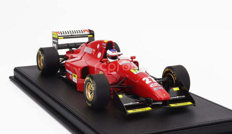 Gp-replicas Ferrari F1  412 T1b N 27 2nd British Gp (with Pilot Figure) 1994 Jean Alesi 1:18 Červená Černá