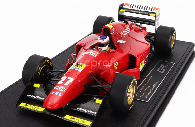 Gp-replicas Ferrari F1  412 T1b N 27 2nd British Gp (with Pilot Figure) 1994 Jean Alesi 1:18 Červená Černá