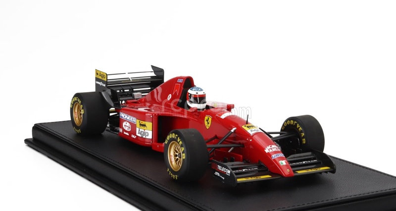Gp-replicas Ferrari F1  412t2 N 0 First Test Estoril 22-23 November (with Driver Figure) 1995 Michael Schumacher - Con Vetrina - With Showcase 1:18 Red