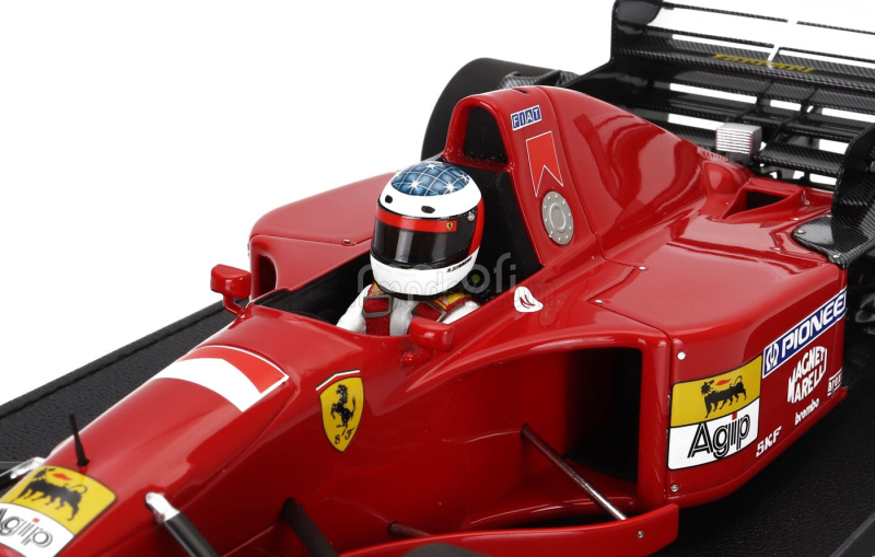 Gp-replicas Ferrari F1  412t2 N 0 First Test Estoril 22-23 November (with Driver Figure) 1995 Michael Schumacher - Con Vetrina - With Showcase 1:18 Red