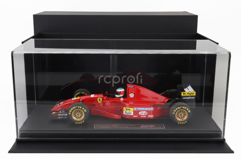 Gp-replicas Ferrari F1  412t2 N 0 First Test Estoril 22-23 November (with Driver Figure) 1995 Michael Schumacher - Con Vetrina - With Showcase 1:18 Red