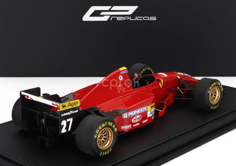 Gp-replicas Ferrari F1  412t2 N 27 Season 1995 Jean Alesi - Con Vetrina - With Showcase 1:18 Red