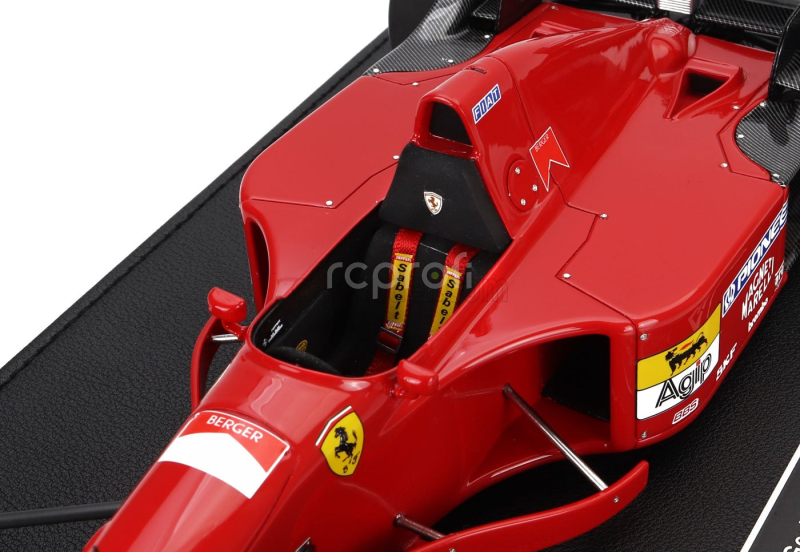 Gp-replicas Ferrari F1  412t2 N 28 Season 1995 Gerhard Berger - Con Vetrina - With Showcase 1:18 Red