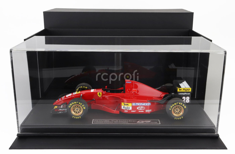 Gp-replicas Ferrari F1  412t2 N 28 Season 1995 Gerhard Berger - Con Vetrina - With Showcase 1:18 Red