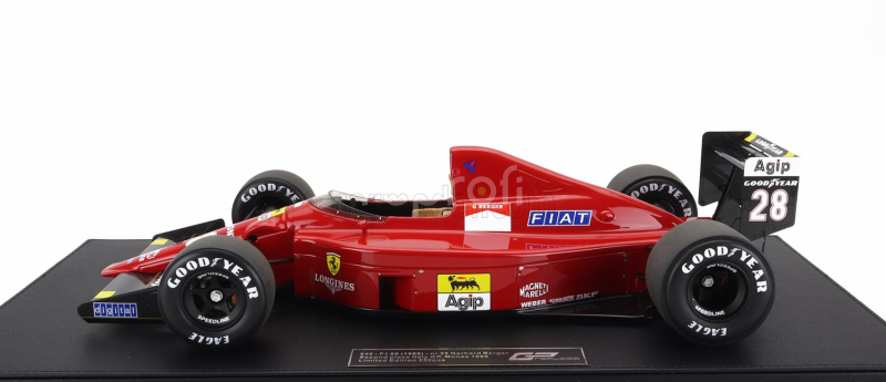 Gp-replicas Ferrari F1  640 F1-89 N 28 2nd Monza Gp 1989 G.berger 1:12 Red