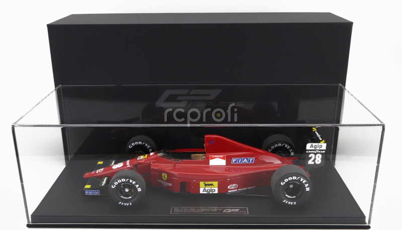 Gp-replicas Ferrari F1  640 F1-89 N 28 2nd Monza Gp 1989 G.berger 1:12 Red