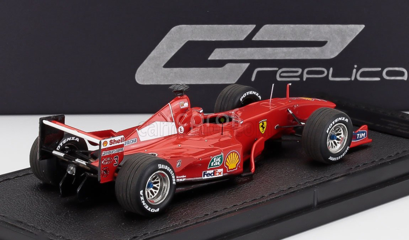 Gp-replicas Ferrari F1  F2000 N 3 World Champion Winner Italy Monza Gp 2000 Michael Schumacher 1:43 Červená Bílá