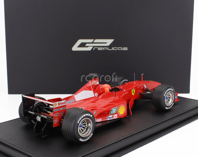 Gp-replicas Ferrari F1  F2000 N 3 World Champion Winner Italy Monza Gp (with Pilot Driver) 2000 Michael Schumacher 1:18 Červená Bílá