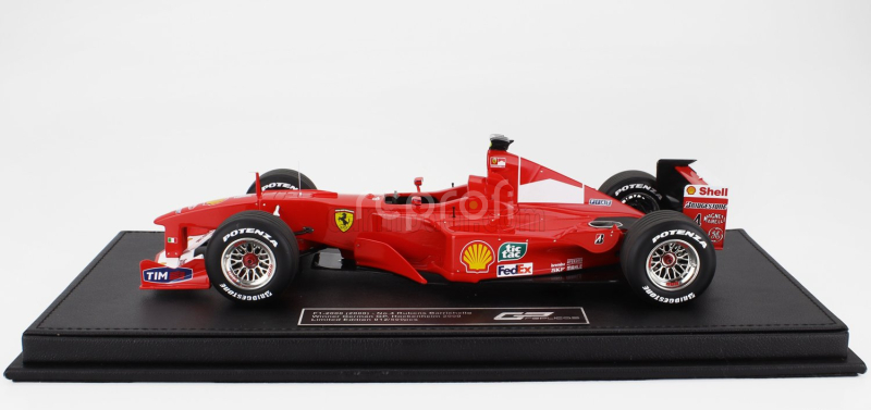 Gp-replicas Ferrari F1  F2000 N 4 Winner German Hockenheim Gp 2000 R.barrichello 1:18 Červená Bílá