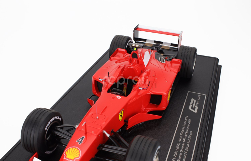 Gp-replicas Ferrari F1  F2000 N 4 Winner German Hockenheim Gp 2000 R.barrichello 1:18 Červená Bílá