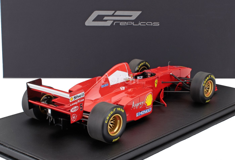 Gp-replicas Ferrari F1  F310b Team Scuderia Ferrari Marlboro N 5 Winner Canada Gp 1997 Michael Schumacher - Con Vetrina - With Showcase 1:12 Červená Bílá