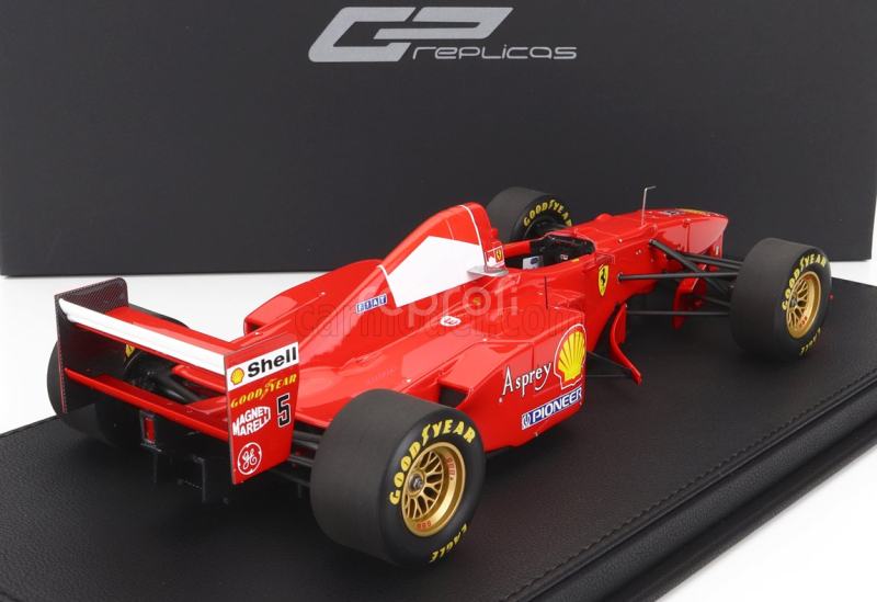 Gp-replicas Ferrari F1  F310b Team Scuderia Ferrari Marlboro N 5 Winner Canada Gp 1997 Michael Schumacher - Con Vetrina - With Showcase 1:18 Červená Bílá