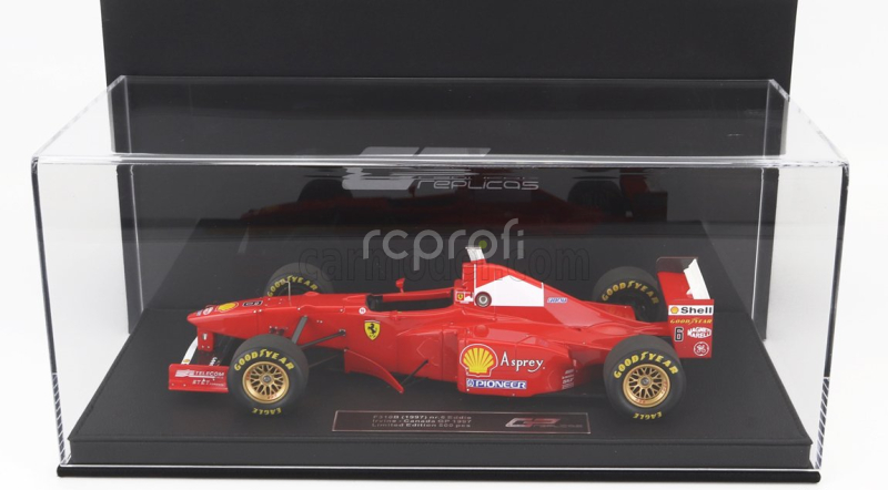 Gp-replicas Ferrari F1  F310b Team Scuderia Ferrari Marlboro N 6 Canada Gp 1997 Eddie Irvine - Con Vetrina - With Showcase 1:18 Červená Bílá