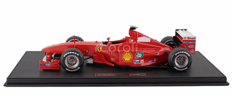 Gp-replicas Ferrari F1  F399 Scuderia Ferrari N 3 Winner Monaco Gp Montecarlo 1999 Michael Schumacher - Con Vetrina - With Showcase 1:12 Red