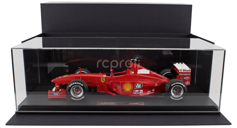 Gp-replicas Ferrari F1  F399 Scuderia Ferrari N 3 Winner Monaco Gp Montecarlo 1999 Michael Schumacher - Con Vetrina - With Showcase 1:12 Red