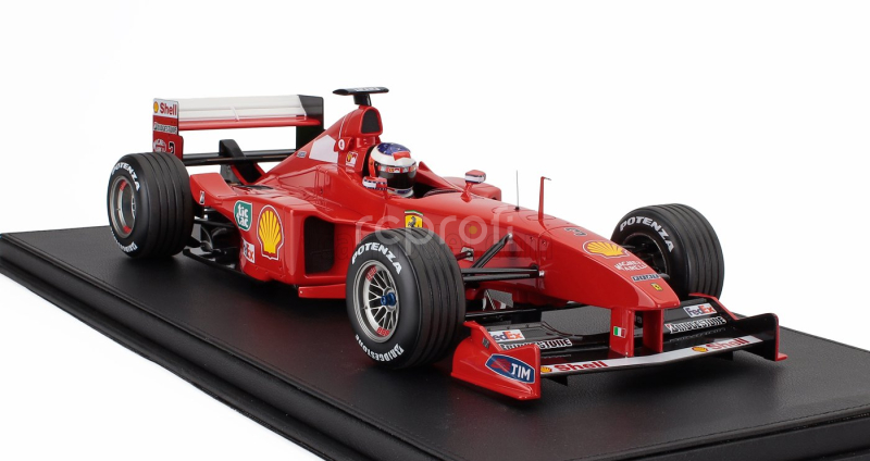 Gp-replicas Ferrari F1  F399 Team Scuderia Ferrari N 3 2nd Brazilian Gp (with Pilot Figure) 1999 Michael Schumacher - Con Vetrina - With Showcase 1:12 Červená Bílá
