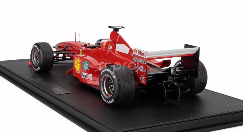 Gp-replicas Ferrari F1  F399 Team Scuderia Ferrari N 3 2nd Brazilian Gp (with Pilot Figure) 1999 Michael Schumacher - Con Vetrina - With Showcase 1:12 Červená Bílá