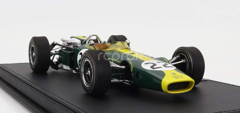 Gp-replicas Lotus F1  43 Scuderia Lotus Team N 22 Monza Gp Italy 1966 Jim Clark 1:18 Britská Závodní Zelená