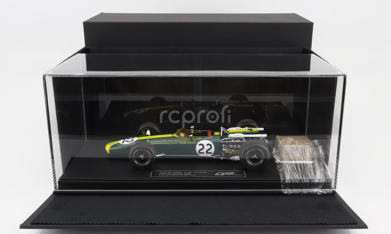 Gp-replicas Lotus F1  43 Scuderia Lotus Team N 22 Monza Gp Italy 1966 Jim Clark 1:18 Britská Závodní Zelená