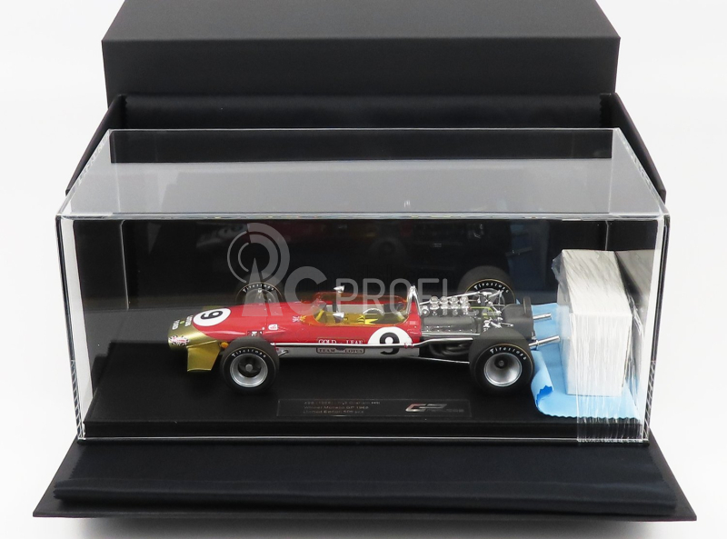 Gp-replicas Lotus F1 49b N 9 Winner Monaco Gp World Champion 1968 Graham Hill 1:18 Červené Zlato