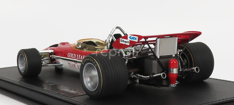 Gp-replicas Lotus F1  49c Ford Gold Leaf Team Lotus N 2 Season 1970 John Miles - Con Vetrina - With Showcase 1:18 Red