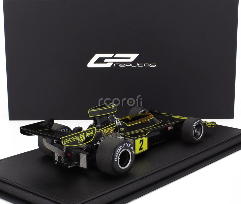 Gp-replicas Lotus F1  72e Team Lotus Jps N 2 3rd British Gp 1974 Jacky Ickx 1:18 Černé Zlato